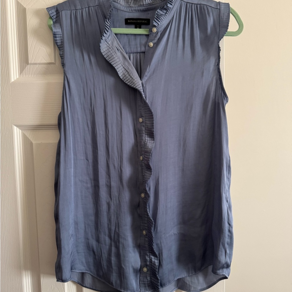 Banana Republic Blue Sleeveless Top